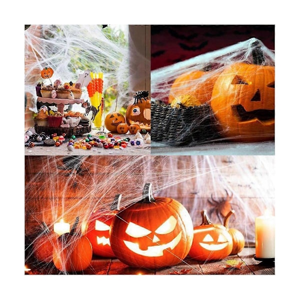 Spindelväv Halloween Dekoration Triangel Trädgårdsdekoration Utomhus Rep Spindelväv Halloween Trädgårdsdekoration