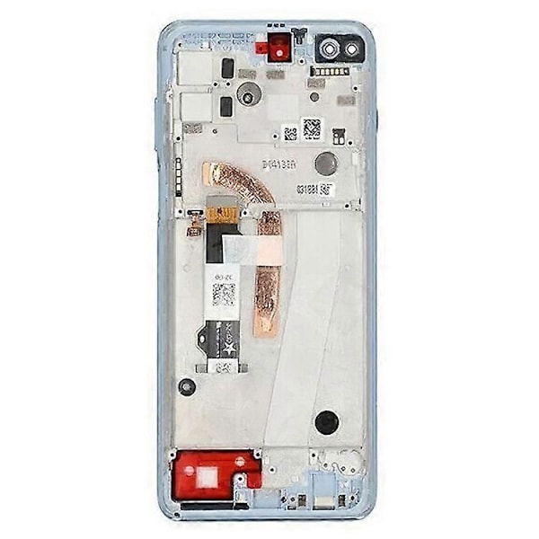 Yhteensopiva Motorola Moto G100 Luokka B LCD-näyttö ja kosketuspaneeli + Kehys Varaosa (ilman logoa) Blue