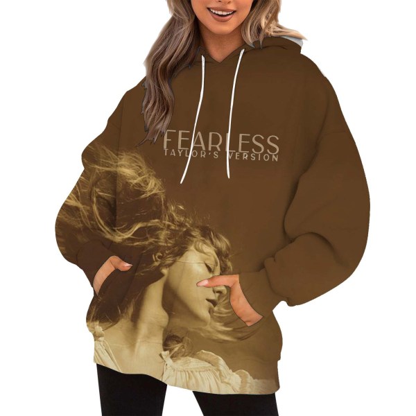 Taylor Swift sanger Taylor Swift tilbehør 3D-printet hettegenser trendy for både menn og kvinner 6XL