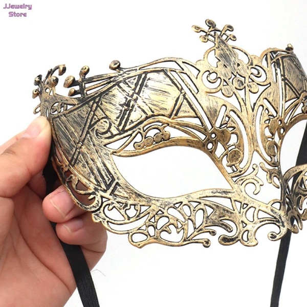 1 stycke maskerad tiara Halloween sexig ögonmask för kvinnor män Fyndklänning Karnevalsklänning Kostym Festtillbehör Burgundy