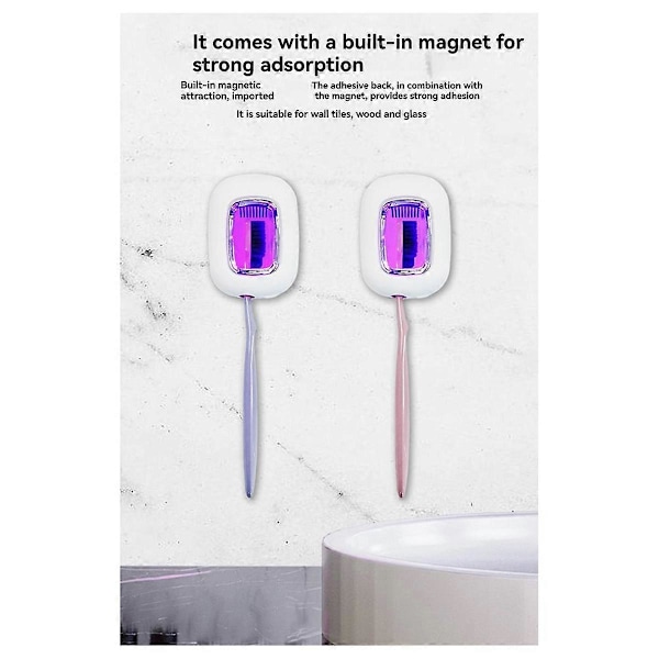 Tandbørste Sterilisator UVC Ultraviolet Lys Bærbar Enkelt Tandbørste Sterilisator USB Opladning