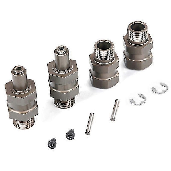 Seosmetallipäivitys 24mm Kuusiokolonapa Jatketulla Akselilla Sopii 1/5 ROVAN KM BAJA 5B Osille