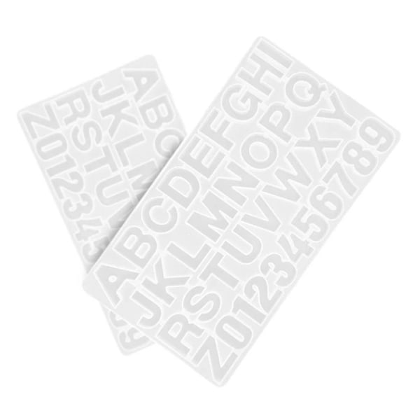 DIY Epoxy Resin Digitalt Bogstav Form Dekoration Silikoneforme Håndværk Tilbehør Q