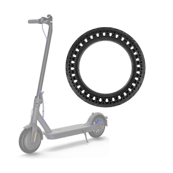 8,5 tums massivt däck i gummi honeycomb för M865/Pro/1S elscooter, icke-massivt däck