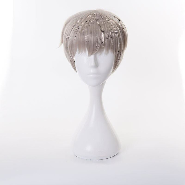 Anime Jujutsu Kaisen Cosplay Peruk Toge Inumaki Silvergrå Sh