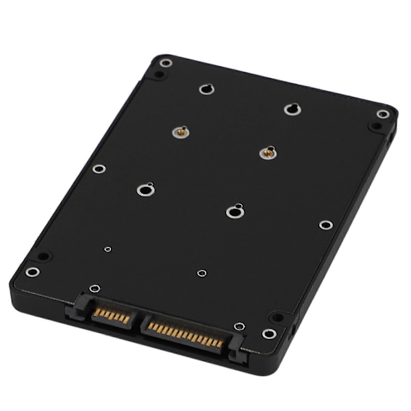 5 kpl Mini Pcie MSATA SSD - 2,5 tuuman SATA3 -sovitinkortti kotelolla, 7 mm paksuus, musta