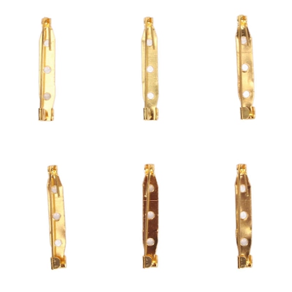 200 st Guld Säkerhetsnålar 3,5 cm Lång Rostskydd Tvättbara Säkerhetsnålar Blandade för Kläder Canvas