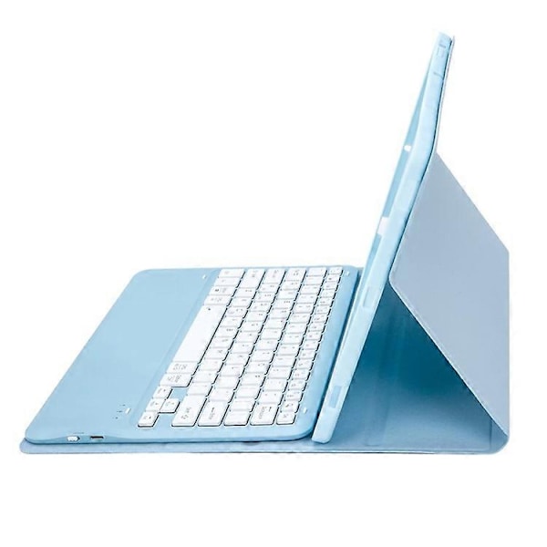 A810B Yhteensopiva Samsung Galaxy Tab S9 FE+ 12.4\" X610 / X616 Irrotettava Bluetooth-näppäimistökotelo Kynäpaikka Tablettikotelo LightBlue