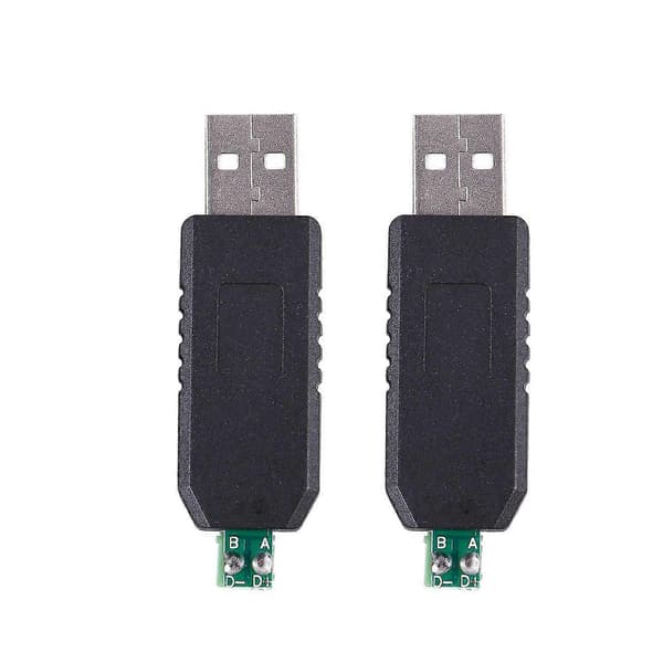 2x Pc Usb Til Rs485 -485 Interface Konverter Seriel Adapter Kompatibel + Plc