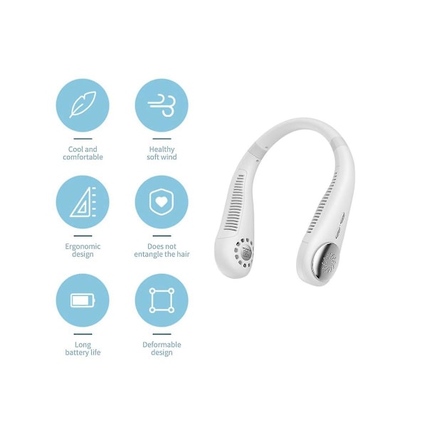 Kannettava tuuletin, 3-nopeuksinen mini sähköinen viilennin kesän ilmastointituuletin USB-lataus erittäin hiljainen ulkokäyttöön S