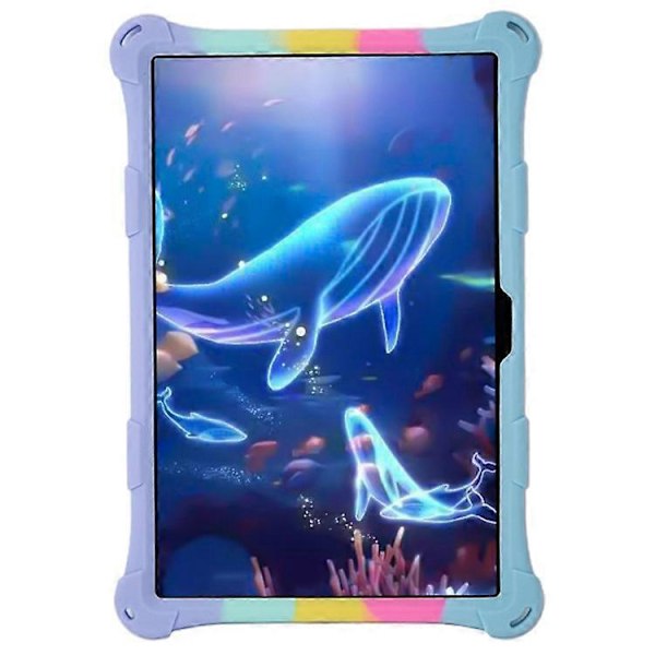 Kompatibel med Galaxy Tab A8 10.5 (2021) Fidget Sensorisk Silikon Bubbla Ångest Stress Relief Leksaker Halkfri Textur Tablet Skydd LightBlue