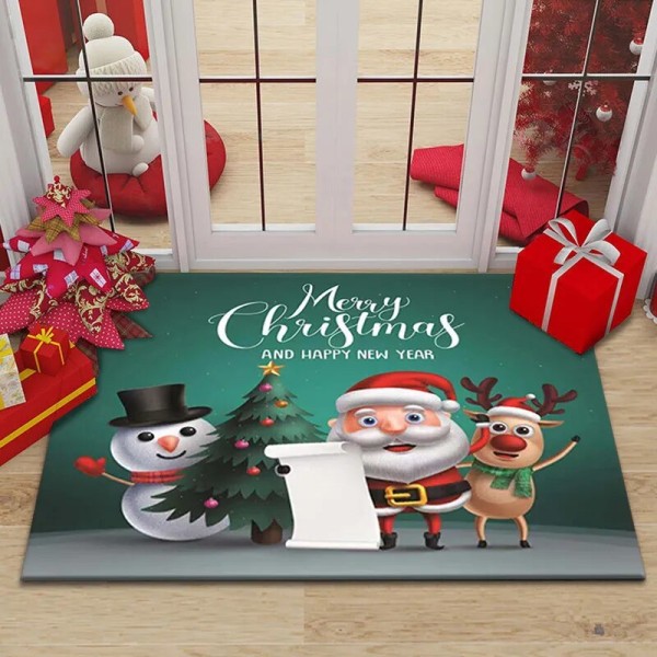 God Jul Jultomte Hem Entré Dekoration Matta Dörrmatta Halkfri Hall Sovrum Badrumsmatta Vardagsrumsmatta 5 40x60cm 16x24 inch