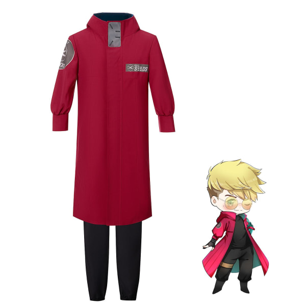 Anime Vash The Stampede Cosplay Trigun Cosplay Kostym För Barn Vuxen Hoodie Trench Halloween Barn Vardagskläder Karneval XXXL