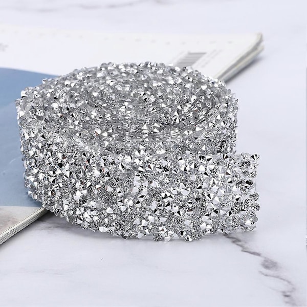3 cm bred Rhinestone kæde trim Hotfix Resin diamant mesh bånd brudekjole bælte dekoration 180 cm