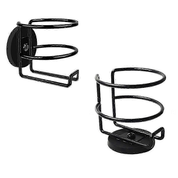 Vahva magneettinen mukiteline, täysin peitetty putoamisen estävä juomateline, vaaka- tai pystysuora asennus metalliin, 2 kpl