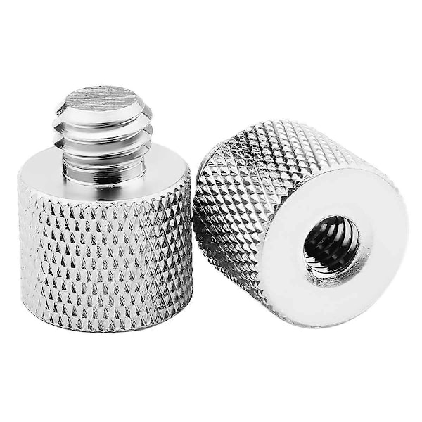 3/8\"-16 Hane till 1/4\"-20 Hona Skruvgängadapter för Kameramonitor - 2-pack