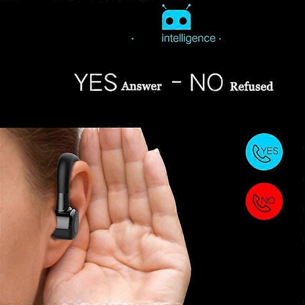 Bluetooth 5.2 Trådlöst Headset Öronmussla för Bilkörning Lastbilschaufför Brusreducerande