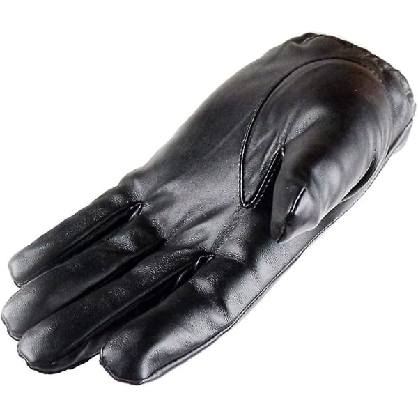 Miesten nahkaiset kosketusnäytölliset hanskat Talvi ajo Lämpimät rannekäsineet M