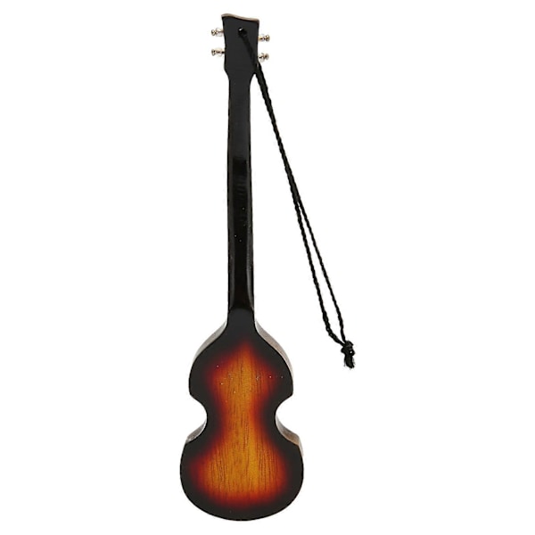 Miniatyr Elektrisk Gitar Modell Innovativ Simulering Håndlaget Tre Gitar Dekorasjon for Gaver Samling 13
