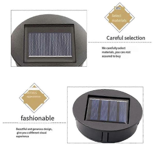 Reservedeler for solcellelamper, vanntette erstatningstilbehør for solcellelykter