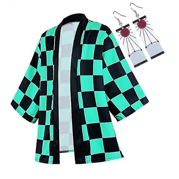 Paras Alennusanime Cosplay Puku Demon Slayer Kimetsu No Yaiba Haori Kimono Agatsuma Zenitsu Kochou Shinobu Kesätakki Paita Anime Vaatteet F M