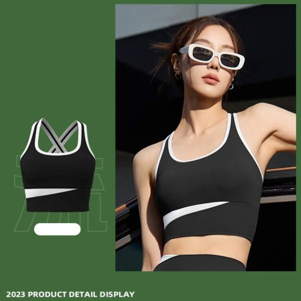 Fitness-setti Naisten Jooga Kaksiosainen Setti Naisten 1pc Bra - Black XXL