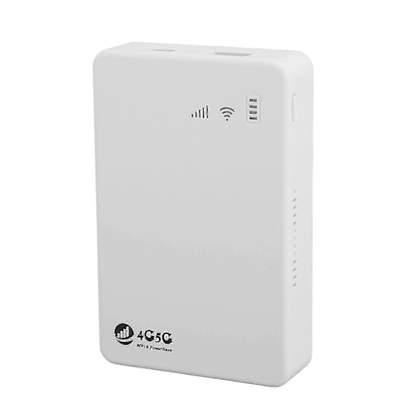 4G LTE & 5G Avoin Mobiili WiFi Hotspot 300Mbps Reititin SIM-korttipaikalla, Tukee 10 Laitetta, 10000MAh