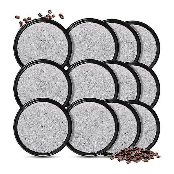 12-pak kaffemaskine vandfiltre kompatible med Mr. Coffee bryggere kaffemaskiner, erstatning Cha