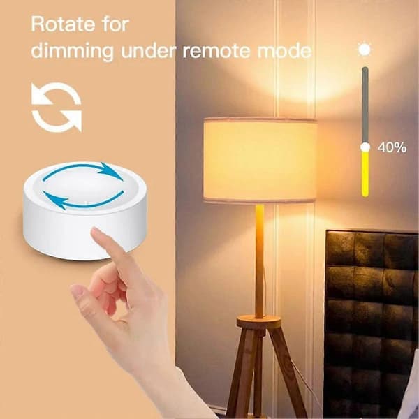 Tuya ZigBee Smart Knapskontakt Trådløs Scene Switch-knap Controller Batteridrevet Automatisering Sc