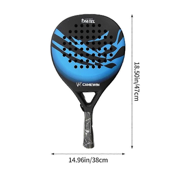 Padelracket Strandtennis Kolfiber Eva Yta Tennisracket Racket Med Padleväska
