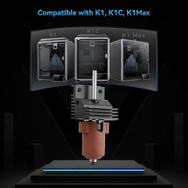 K1 Keramisk Hotend med Värmekylare Kit Snabbbyte Munstycke Helmetall Integrerad Extruder Hot End för K1