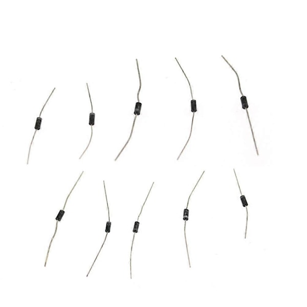 200 stk. 10 verdier likeretterdiode assortert sett 1N4001 1N4002 1N4003 1N4004 1N4005 1N4006 1N4007 1N5817 1N5818 1N5819