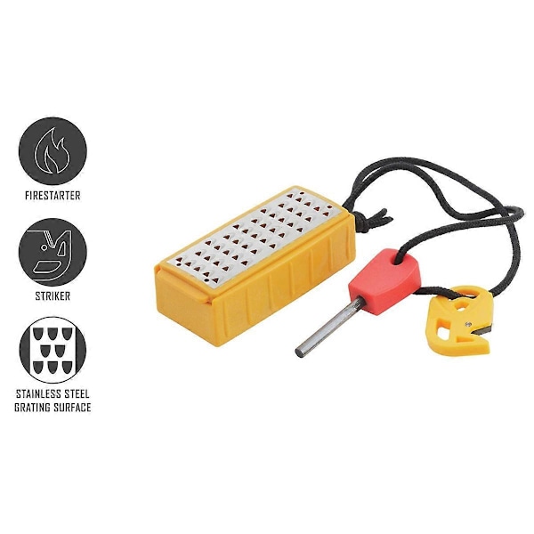 Ildstarter Overlevelsesværktøj Alt-i-Én Flint Ildstarter Kit