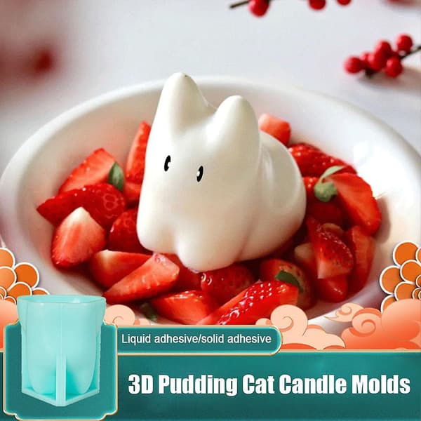 Kattemælkepudding Silikoneform Geléskål Kage Hvid Kold Ispulver för Jelly pudding mousse