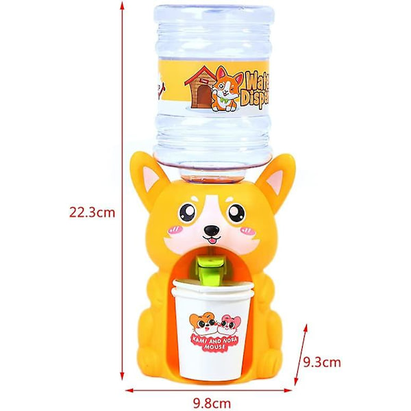 Vattenpumpdispenser, Plast 22,3*9,3*9,8cm Med 2 Kopp Vattendispenser För Leksaker Barn (valp)