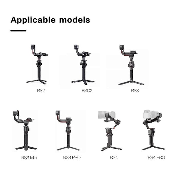 Kameran kantolaukku RS3/RS4Pro/Mini-kantolaukku, kahva RS2/RSC2 säädettävällä kulmalla
