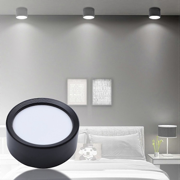 Rund Overflatemontert LED Downlight Taklamper Spot Light 220V Taklamper Ultratynn Driverløs