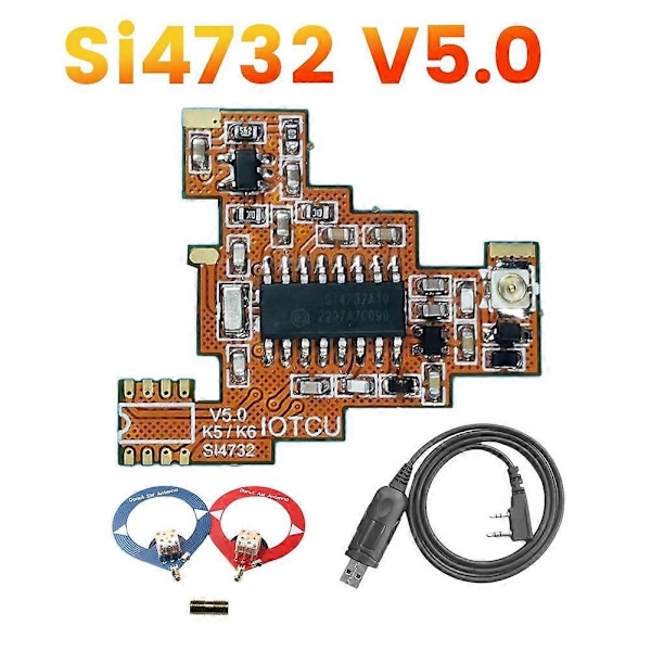 SI4732 V5.0 FPC Modifikasjonsmodul & Donut Antenne for K5 K6 HF Kortbølge Fullt Bånd/Enkel Sidebånd