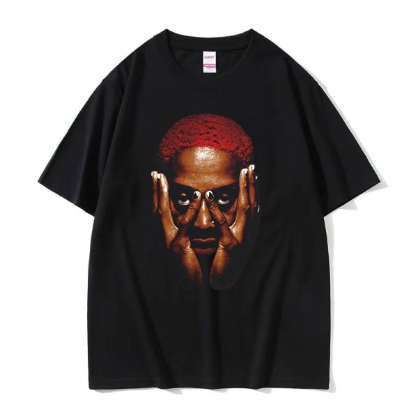 Rapper Young Thug Thugger Rød Vintage Grafisk T-shirt Mænd Kvinder Hip Hop Street Tee q06017 Black L