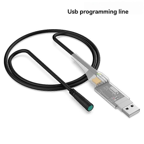 USB Programmeringskabel för Bafang BBS01B BBS02B BBSHD Mittmotor Elektrisk Cykel Motor Programmerad