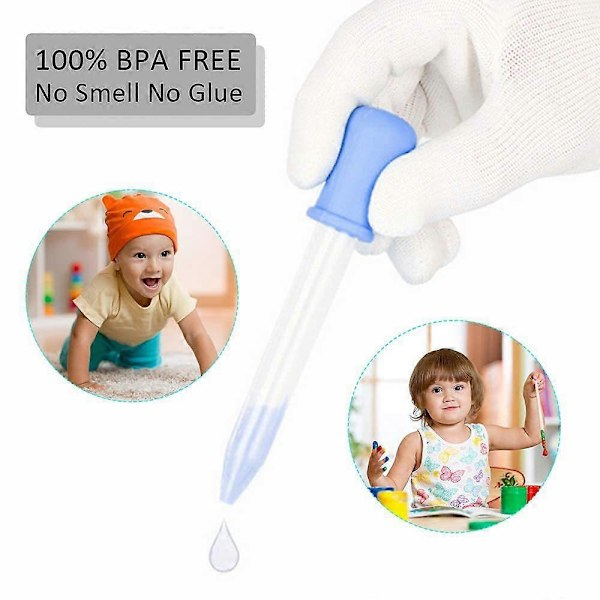 8 kpl nestemäisiä pipettejä silikonia 5 ml kirkas nestemäinen lääke silmätippapullo sipulikärjellä lapsille karkkimuottiin (puhdistusharjalla), vauvan lääkeannostelija