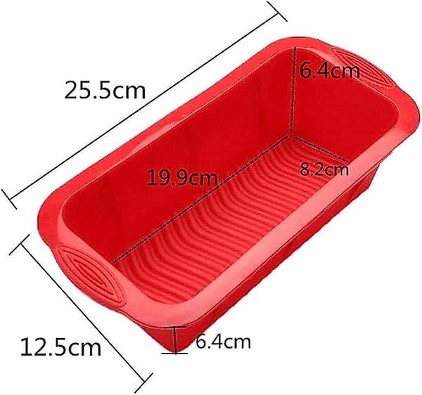 2 STK Rektangulær Silikoneform til Brød, Rektangulære Silikoneforme til Bagning af Brød og Kager, Stor Non-Stick Bageform til Brød og Quiche