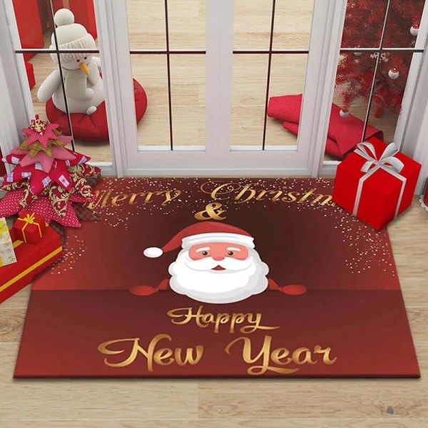 God Jul Jultomte Hem Entré Dekoration Matta Dörrmatta Halkfri Hall Sovrum Badrumsmatta Vardagsrumsmatta 14 140x200cm 55x79 inch