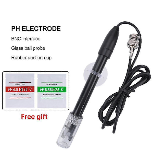 Ph Udskiftningsprobe Akvarium Hydroponisk Laboratorieelektrode Ph Måler Potentialetest Bnc Q9 Connec-Yvan