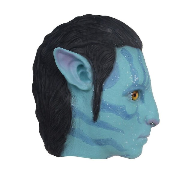 Avatar 2 Cosplay 3D päähine Movie Full Head Latex Mask Naisten Halloween Roolileikki Juhla Fancy Pue Rekvisiitin Mens