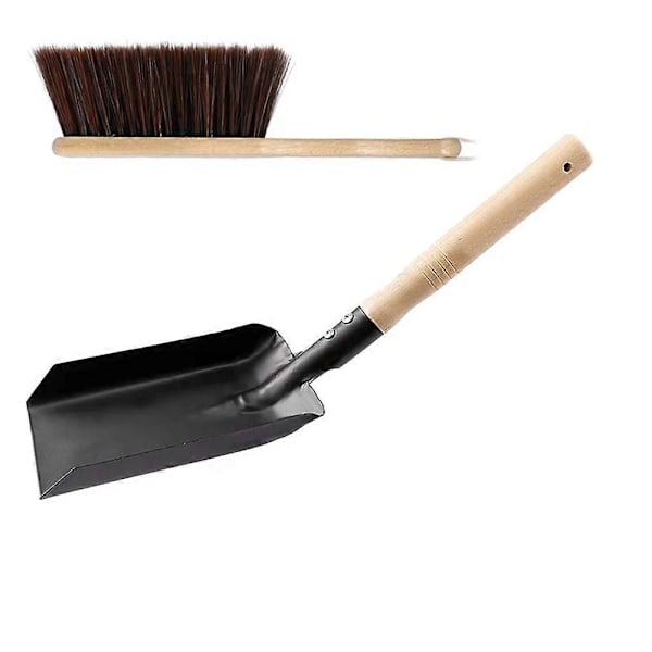 Kolskyffel och Eldstadskvast Set, Eldstadsskyffel och Borste, Eldstad Städset, Eldstadsverktygsset