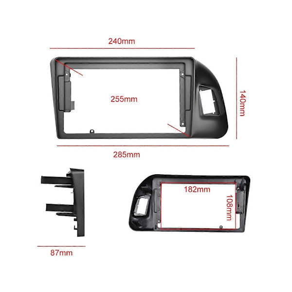 9 tuuman autoradion kehys Q5 2009-2018 stereopaneelin kehykselle Audio Dash Trim Facia Radio Player Screen 2