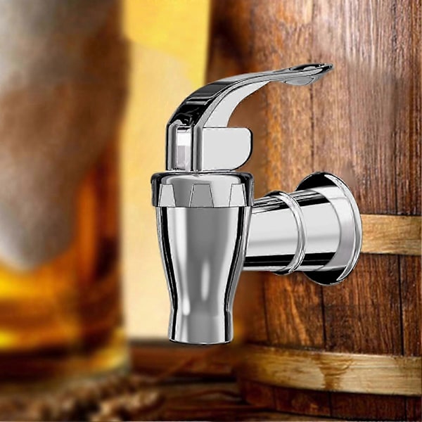 2 stk. vandhaner sølv drikkevaredispensere haner tryk stil udskiftningshaner flow kontrol håndtag til glas/plastikkander krukker ideel til par