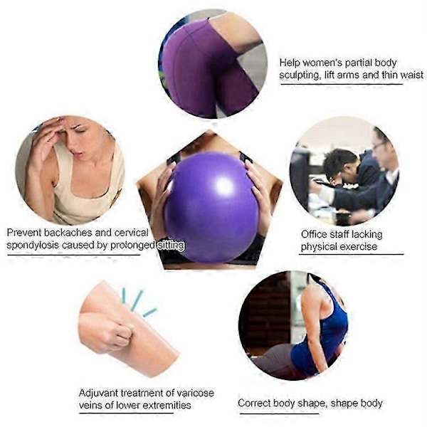 PVC Yoga Balans Gymnastikboll Diameter: 25cm