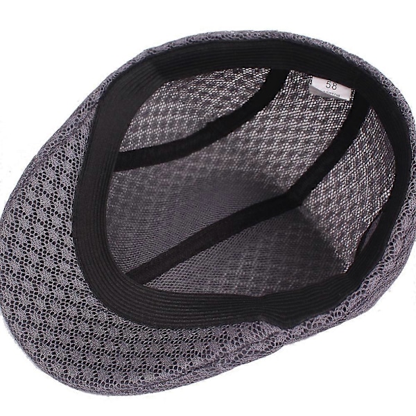 Vintage Mesh Basker Ivy Basker Andningsbar Gubbkeps Herr Platt Keps Sommar Golfhatt Andningsbar Mesh Unisex Platt Keps
